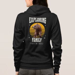 Passende Familienurlaub-Bären-Abenteuer-Style Hoodie