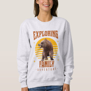 Passende Familienurlaub-Bären-Abenteuer-Style Sweatshirt
