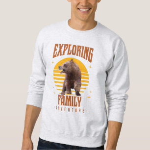 Passende Familienurlaub-Bären-Abenteuer-Style Sweatshirt