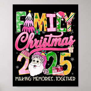 Passende Familienweihnachten 2025 Xmas Erinnerunge Poster