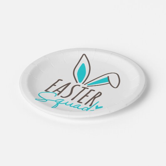 Passende Osterscheide Pappteller (Schrägansicht)