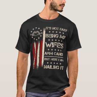 Passende Paare Ehefrau Arm-Schmuck Retro Lustig T-Shirt