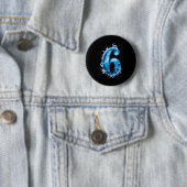 Passende Six Seven Flammendes Eis Lustiges Meme 67 Button (Beispiel)