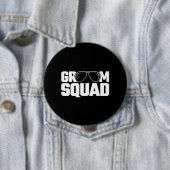 Passende Trauzeugen-Gruppe Squad Junggesellenabsch Button (Beispiel)
