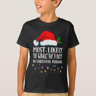 Passende Weihnachts-Pyjamas, die wahrscheinlich zu T-Shirt