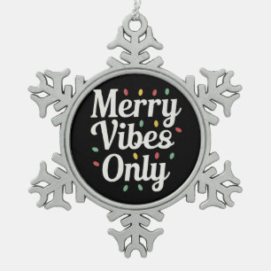 Passende Weihnachtsbeleuchtung für die Familie Frö Schneeflocken Zinn-Ornament