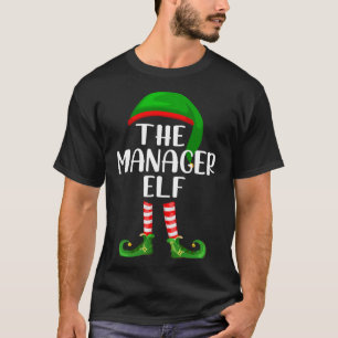 Passende Weihnachtsmann-Familiengruppe Der Manager T-Shirt