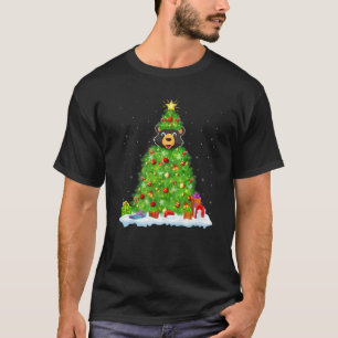 Passender Bär Xmas Beleuchtung Baum Lustiger Bär W T-Shirt