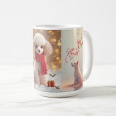 Passender Becher – „Caniche Christmas Magic“ Kaffeetasse (VorderseiteRechts)