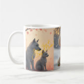 Passender Becher – „Caniche Christmas Magic Kaffeetasse (Links)