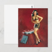 Passender Pin Up Postkarte (Vorne/Hinten)