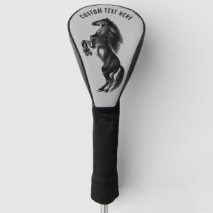 Passender Text und Farben für Pferde Golf Head Cov Headcover