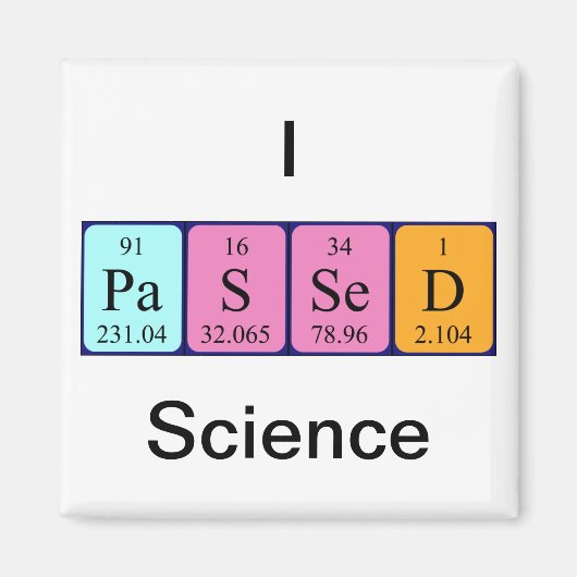 Passender wissenschaftlicher Periodenmagnet Magnet (Vorne)
