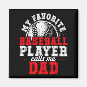 Passendes Familien-Baseball-Geschenk Dad Team Foto Magnet