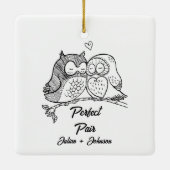 Passendes Paar Keramikornament (Rückseite)