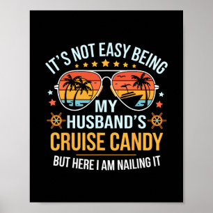 Passendes Paar Kreuzfahrt Candy Husnd Und Ehefrau Poster