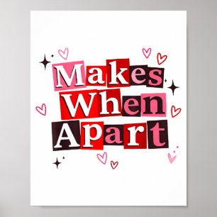 Passendes Paar macht, wenn es lange Zeit getrennt Poster