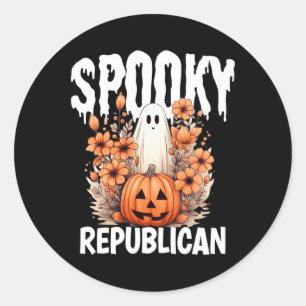 Passendes republikanisches Halloween-Familienkostü Runder Aufkleber