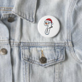 Passendes Schneemann-Paar-Weihnachts-Meme - Nummer Button (Beispiel)