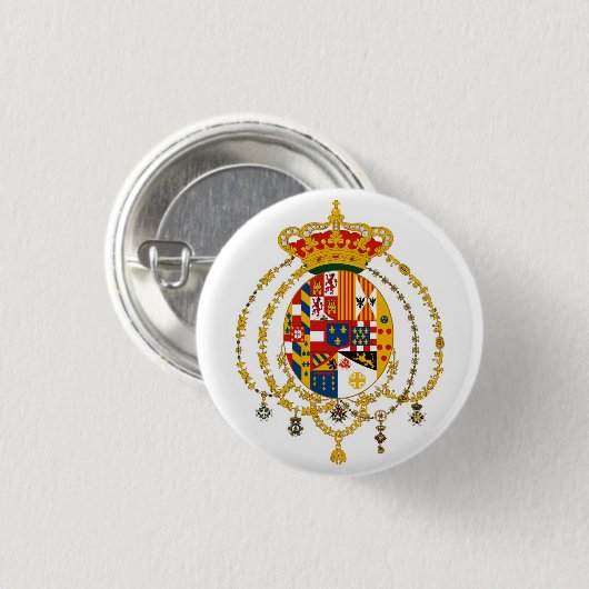 Passendes Sicilie Wappen Button (Vorne & Hinten)