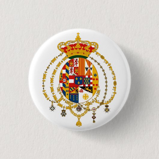 Passendes Sicilie Wappen Button (Vorderseite)