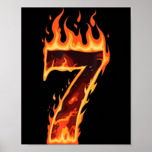 Passendes Six Seven Flaming Ice Lustiges Meme 67 P Poster
