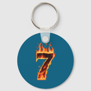 Passendes Six Seven Flaming Ice Lustiges Meme 67 P Schlüsselanhänger