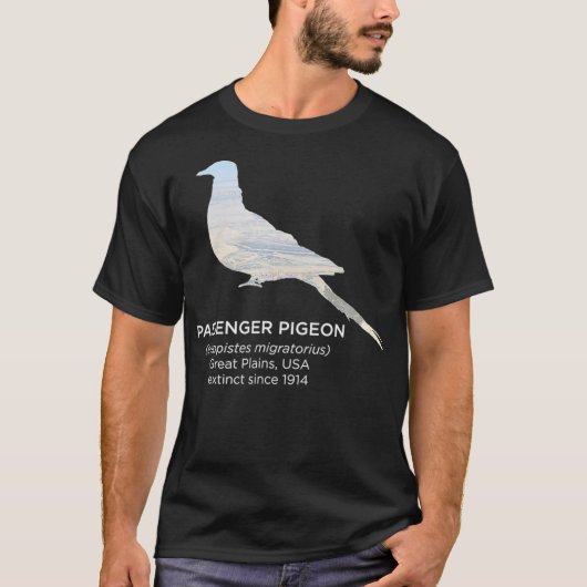 Passenger Pigeon Extinct Animal Endangered T-Shirt (Vorderseite)