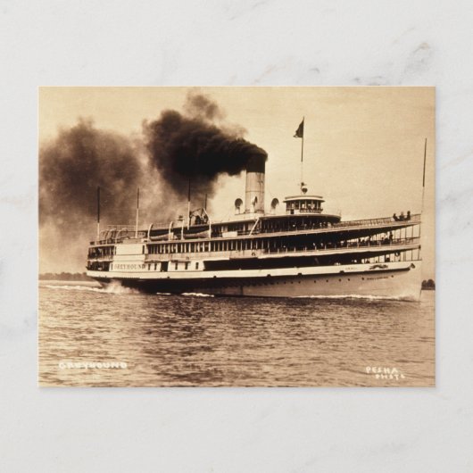 Passenger Steamer Greyhound - Louis Pesha Postkarte (Vorderseite)