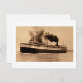 Passenger Steamer Juniata - Louis Pesha Postkarte (Vorne/Hinten)