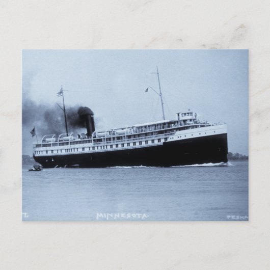 Passenger Steamer Minnesota - Louis Pesha Postkarte (Vorderseite)
