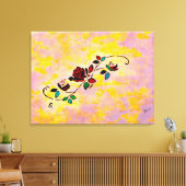 Passepartout Canvas Leinwanddruck (Insitu (Wohnzimmer))