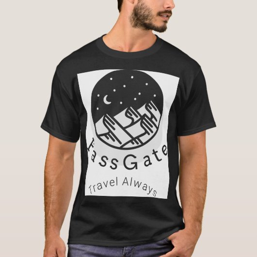 PassGate Travel immer Black Men's T - Shirt (Vorderseite)