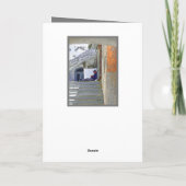 PASSIERENDER MANN/GLÜCKLICHER VATER KARTE (Rückseite)