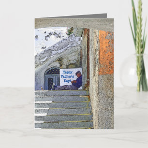 PASSIERENDER MANN/GLÜCKLICHER VATER KARTE