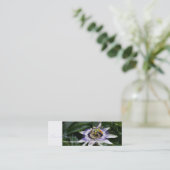 Passiflora 1 Floral Fotografie Mini Business Crad Mini Visitenkarte (Stehend Vorderseite)