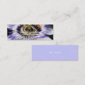 Passiflora 3 Blumenfotografie Mini Visitenkarte (Vorne/Hinten)