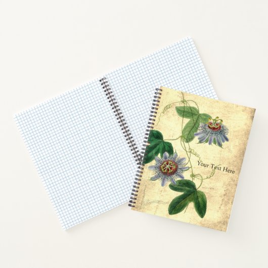 Passiflora Amethystina-Notebook Notizblock (Innenseite)