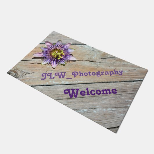 Passiflora auf Wetterwald Fußmatte (Schrägansicht)