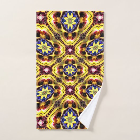Passiflora Caerulea Pattern Badhandtuch Set (Handtuch)