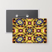 Passiflora Caerulea Pattern Button (Vorderseite/Rückseite)