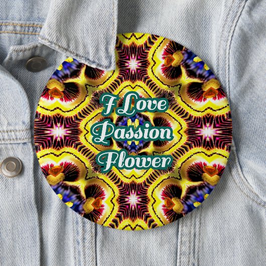Passiflora Caerulea Pattern Button (Beispiel)