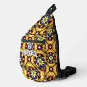 Passiflora Caerulea Pattern Crossbody Bag (Rechte Ecke)