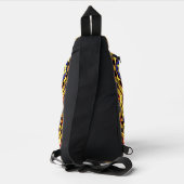 Passiflora Caerulea Pattern Crossbody Bag (Rückseite)