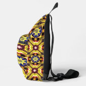 Passiflora Caerulea Pattern Crossbody Bag (Rechts)