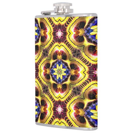 Passiflora Caerulea Pattern Flachmann (Links)