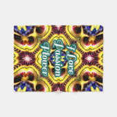 Passiflora Caerulea Pattern Fleecedecke (Vorderseite (Horizontal))