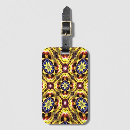 Passiflora Caerulea Pattern Gepäckanhänger (Vorderseite Vertikal)