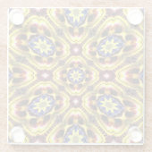 Passiflora Caerulea Pattern Glasuntersetzer (Rückseite)