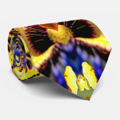 Passiflora Caerulea Pattern Krawatte (Gerollt)